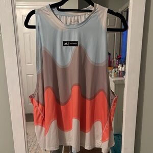 Adidas Women's Muscle Tee with Wave Design